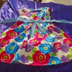 Multi-colored floral dress